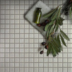 Speckled Shark Grey Glossy Squares Glass Pool Tile