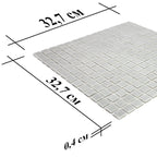 Speckled Shark Grey Squares Glass Pool Tile | Tile Club