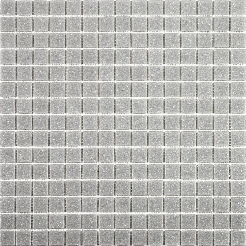 Speckled Shark Grey Squares Glass Pool Tile Sample