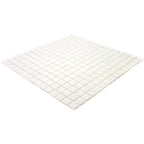 Speckled White Squares Glass Pool Tile | Tile Club