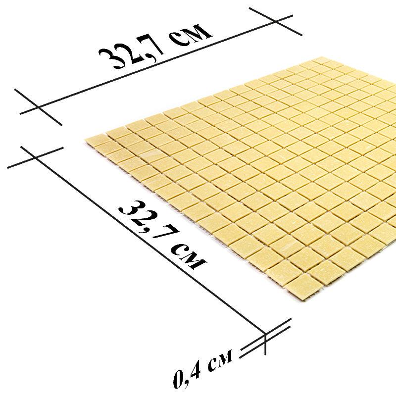 Speckled Yellow Squares Glass Pool Tile