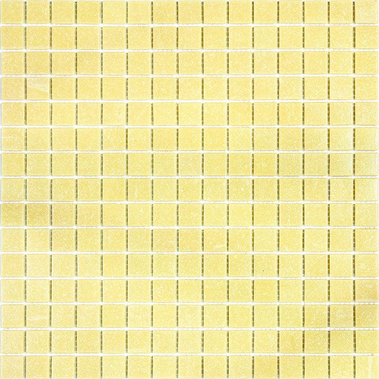 Speckled Yellow Squares Glass Pool Tile Sample