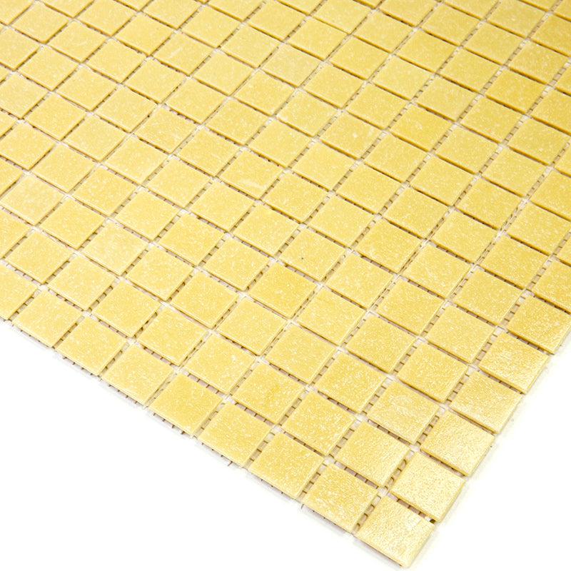 Speckled Yellow Squares Glass Pool Tile | Tile Club