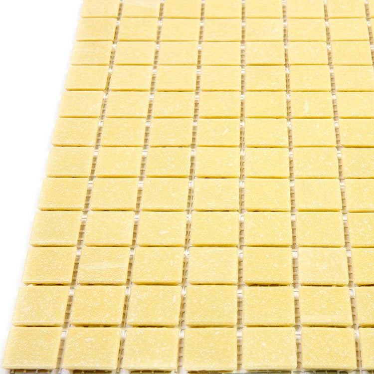 Speckled Yellow Squares Glass Pool Tile | Tile Club