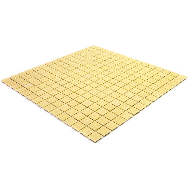 Speckled Yellow Squares Glass Pool Tile | Tile Club