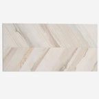 Spiga Olson Blanco Wood-Look Chevron Porcelain Tile | Tile Club