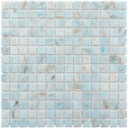 White Sand Mixed Squares Glass Squares Pool Tile | Tile Club