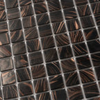 Espresso Shimmer Mixed Squares Glass Pool Tile | Tile Club