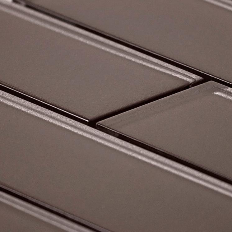 Stardust Dark 2X8 Glass Mosaic Tile