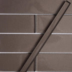 Stardust Dark Pencil Glass Molding and Tile Trim