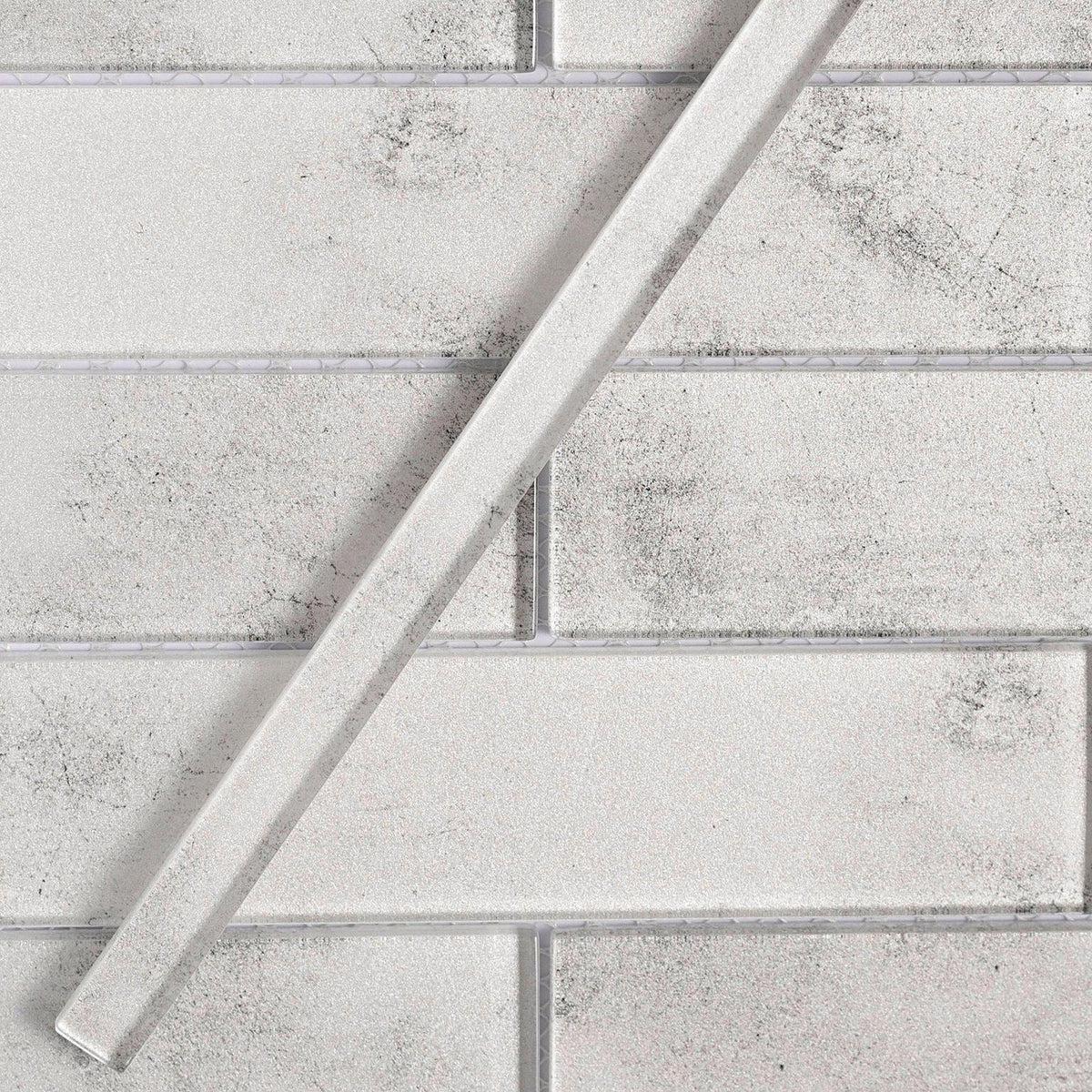 Stardust Mineral Pencil Glass Molding and Tile Trim