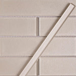 Stardust Sand Pencil Glass Molding and Tile Trim