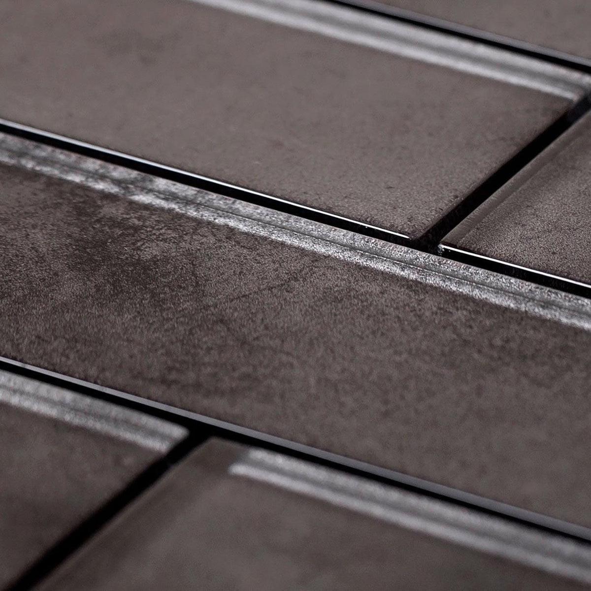 Stardust Suede 2X8 Glass Mosaic Tile