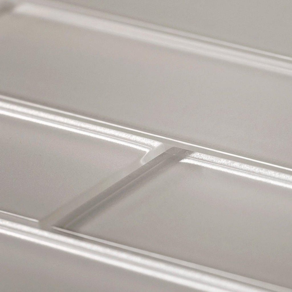 Stardust White 2X8 Glass Mosaic Tile