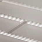 Stardust White 2X8 Glass Mosaic Tile