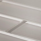 Stardust White 2X8 Glass Mosaic Tile