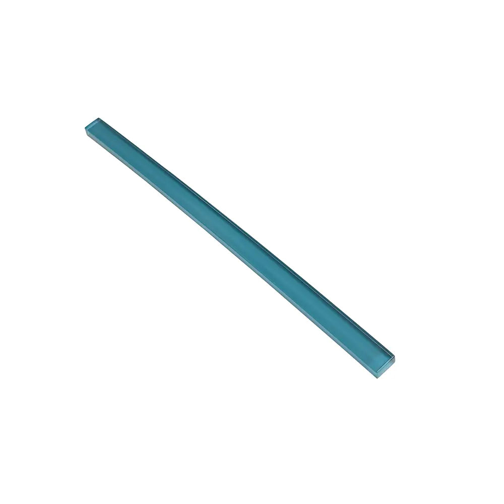 Glacier Laguna Blue Polished Glass Pencil Liner | Tile Club