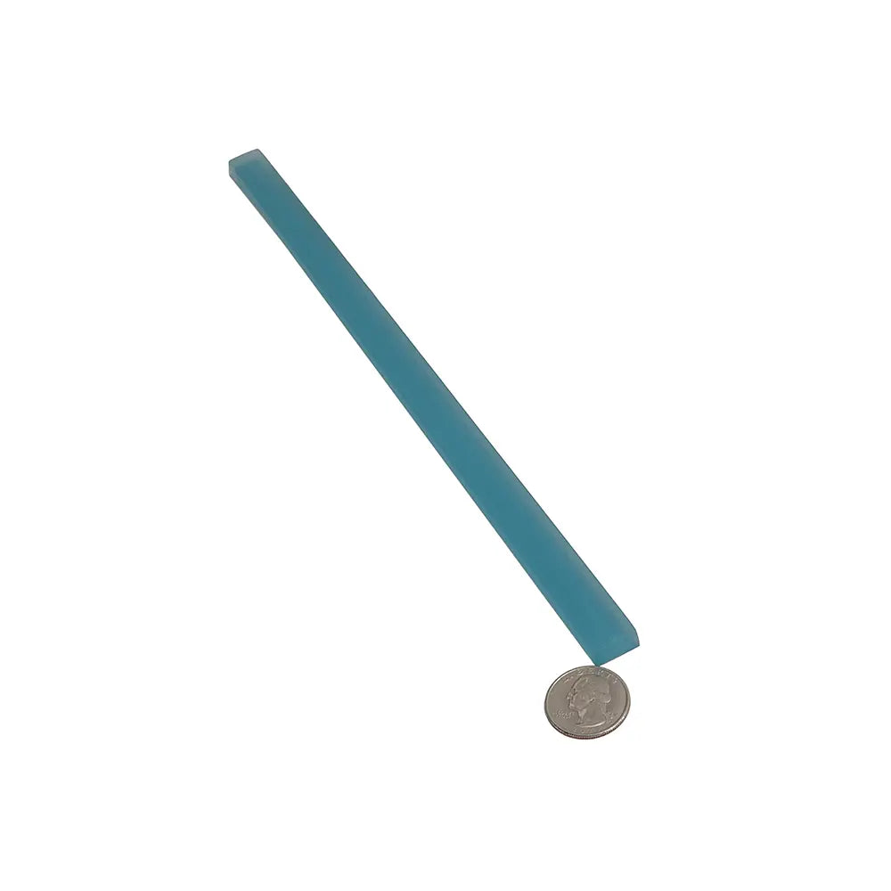 Glacier Laguna Blue Frosted Glass Pencil Liner | Tile Club
