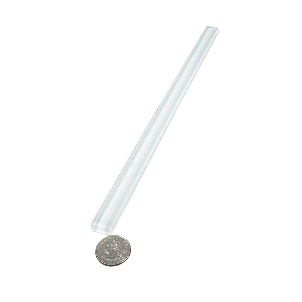 Glacier Pure White Polished Glass Pencil Liner | Tile Club