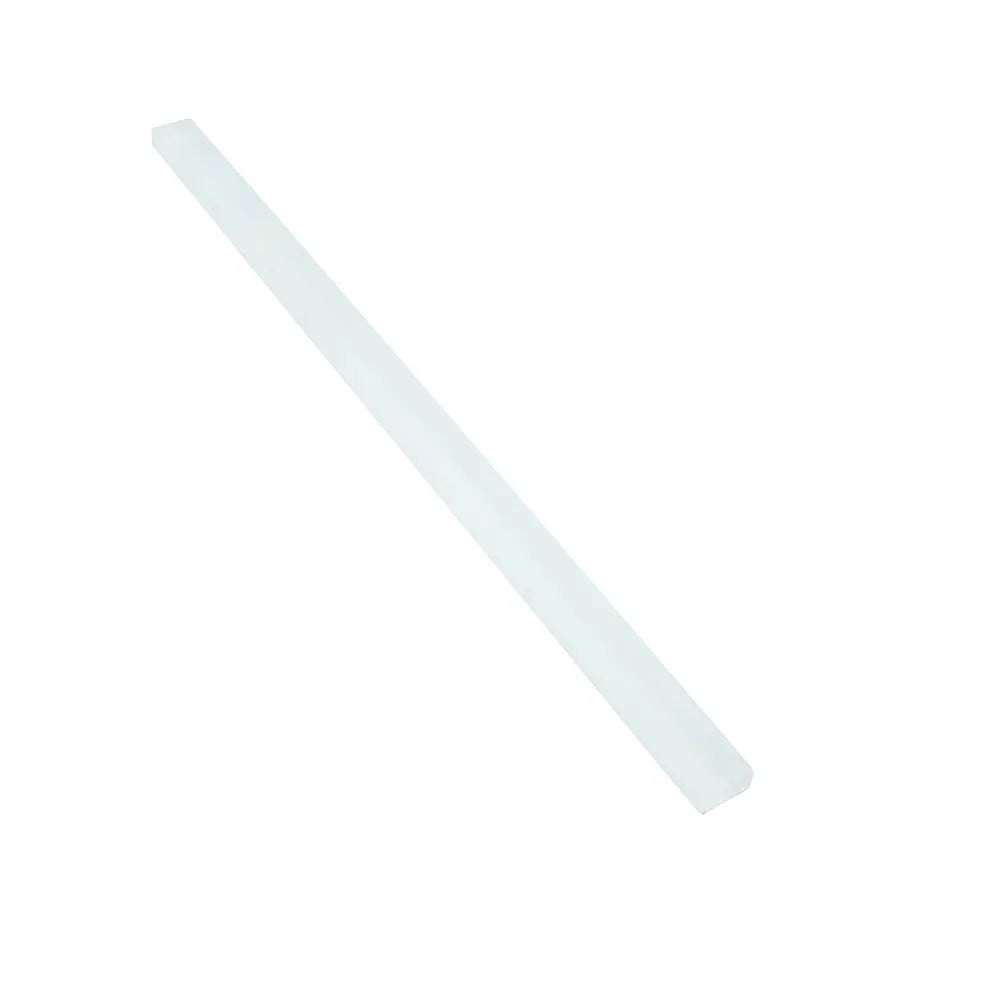 Glacier Pure White Frosted Glass Pencil Liner | Tile Club