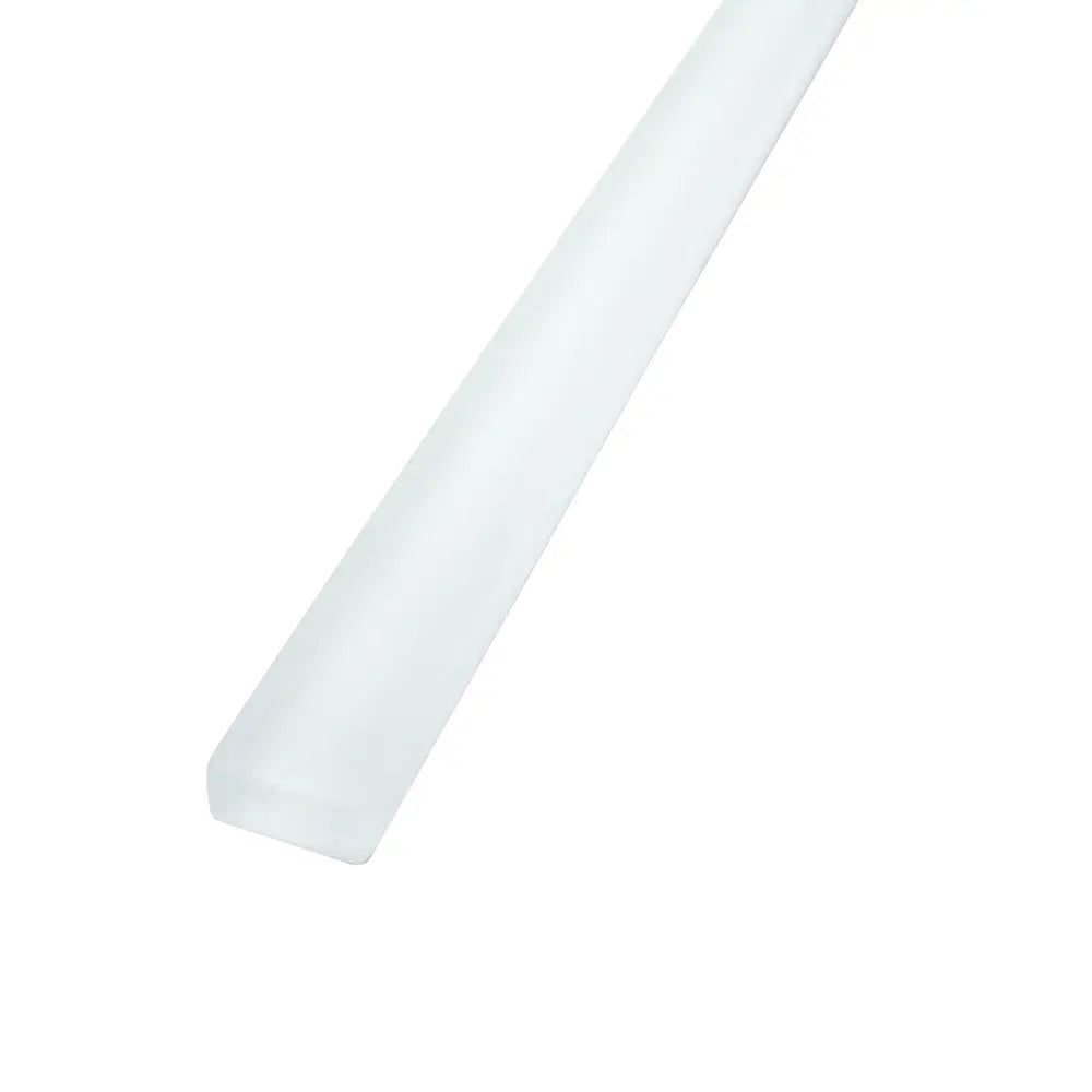 Glacier Pure White Frosted Glass Pencil Liner | Tile Club