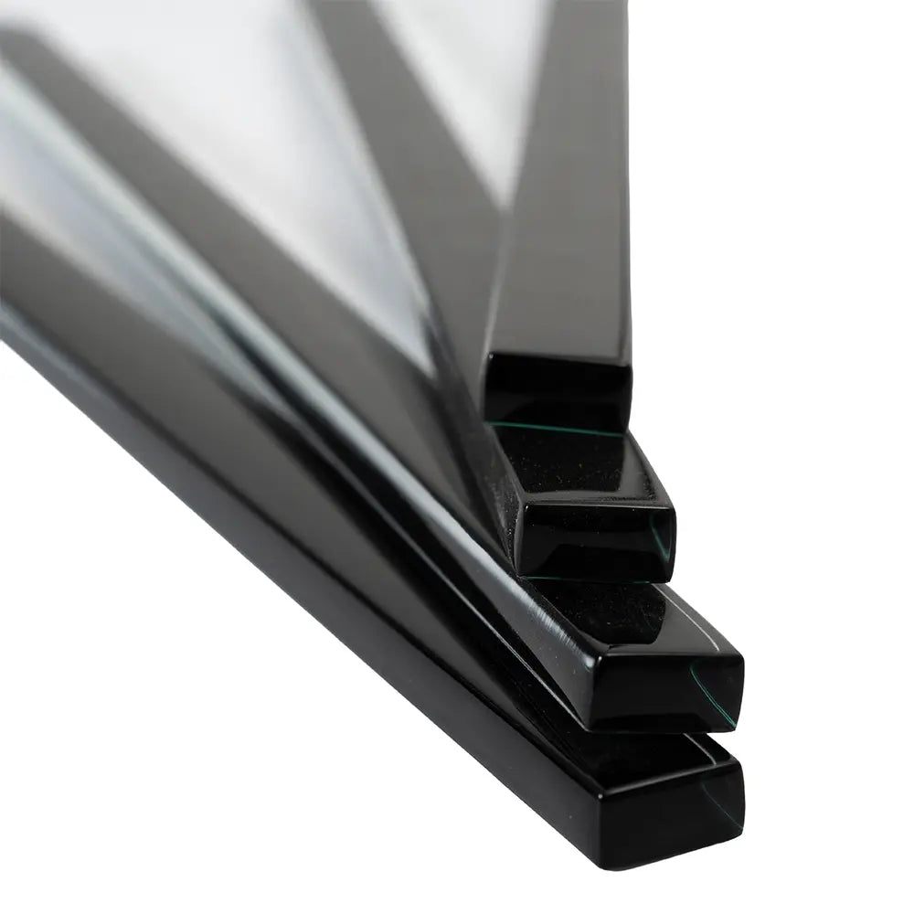 Glacier Black Polished Glass Pencil Liner | Tile Club