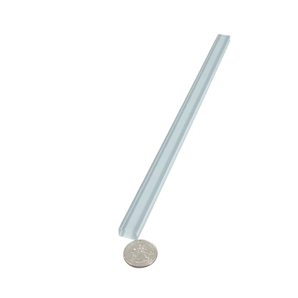 Glacier Aura Gray Polished Glass Pencil Liner | Tile Club