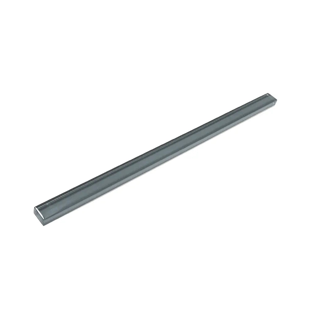 Glacier Dark Gray Polished Glass Pencil Liner | Tile Club
