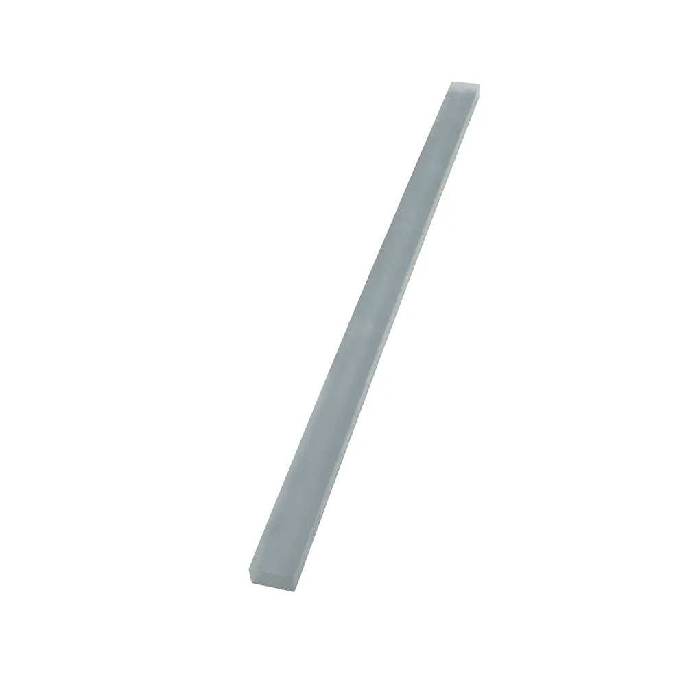 Glacier Dark Gray Frosted Glass Pencil Liner | Tile Club