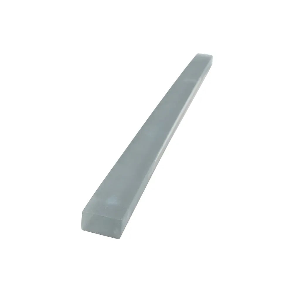 Glacier Dark Gray Frosted Glass Pencil Liner | Tile Club