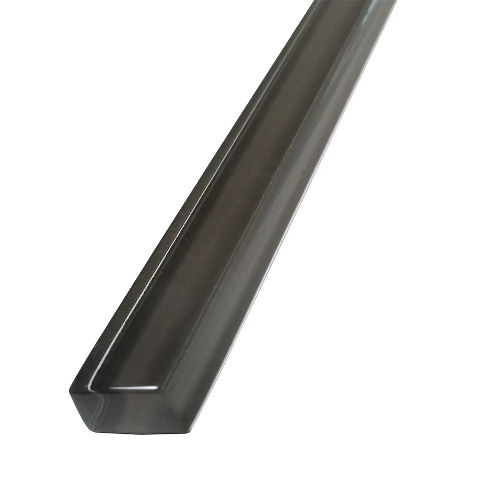 Glacier Ash Gray Polished Glass Pencil Liner | Tile Club