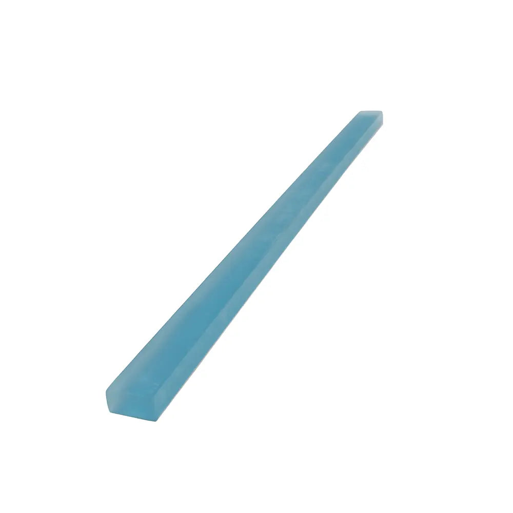 Glacier Ocean Blue Frosted Glass Pencil Liner | Tile Club
