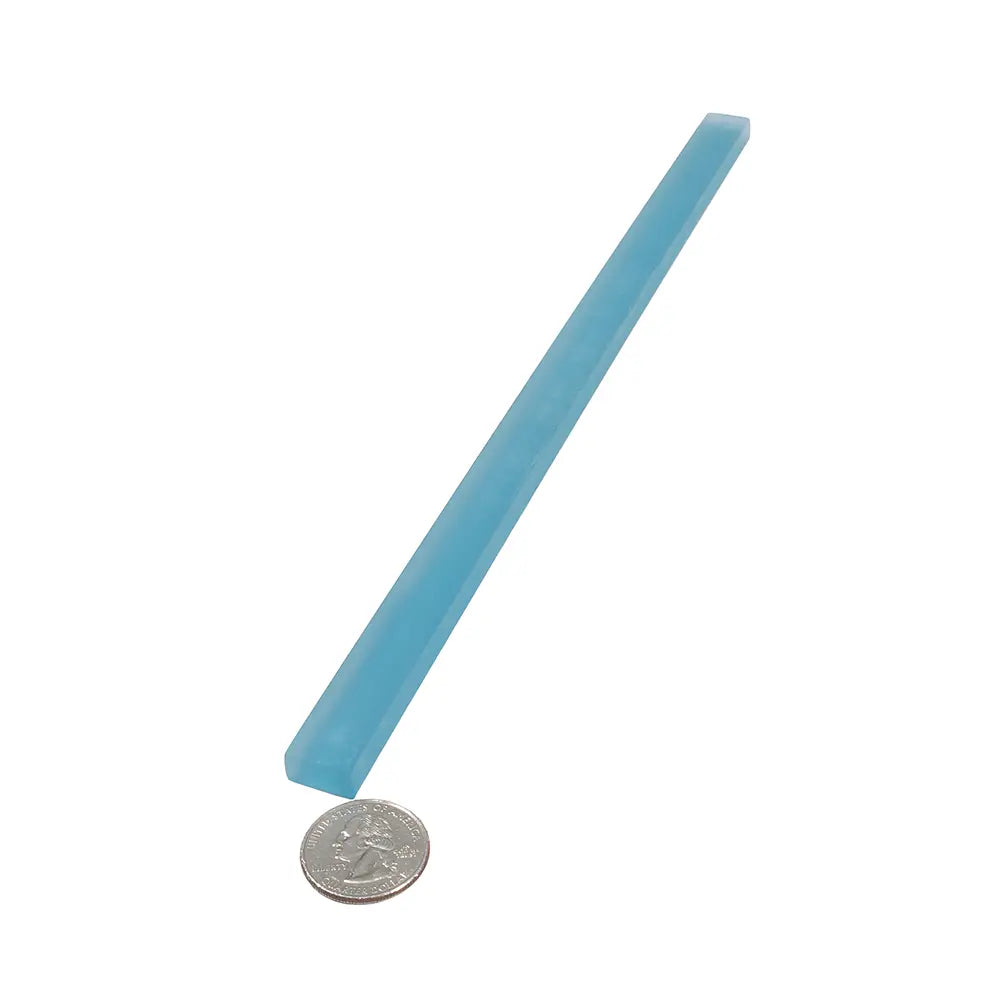 Glacier Ocean Blue Frosted Glass Pencil Liner | Tile Club