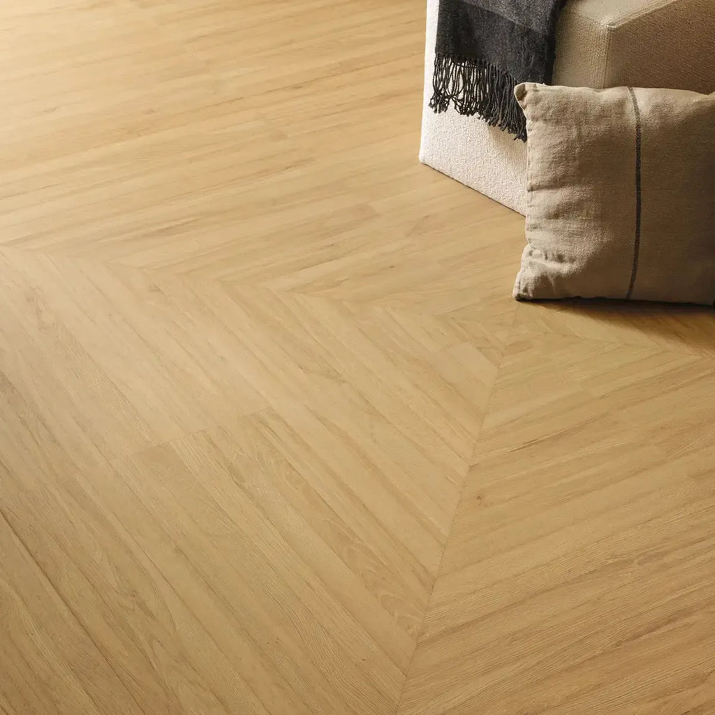 Solstrand Honey Oak Geometric Parquet Tile 40X40 | Tile Club