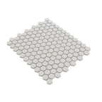 1'' White Matte Hexagon Porcelain Mosaic | Tile Club