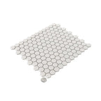 1'' White Matte Hexagon Porcelain Mosaic | Tile Club