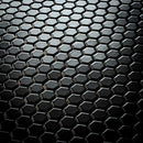 1'' Black Matte Hexagon Porcelain Mosaic | Tile Club