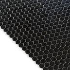 1'' Black Matte Hexagon Porcelain Mosaic | Tile Club