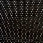 1'' Black Matte Hexagon Porcelain Mosaic | Tile Club