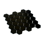 2'' Black Matte Hexagon Porcelain Mosaic | Tile Club