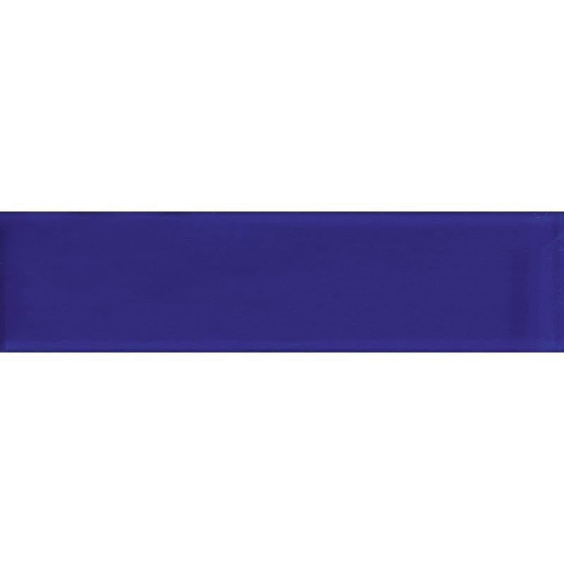 Glacier Cobalt Blue 4X16 Polished Glass Tile | Tile Club