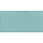 Glacier Aqua 3X6 Polished Glass Tile Sample