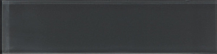 Glacier Dark Gray 4X16 Polished Glass Tile Sample