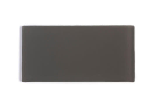 Glacier Dark Gray 3"x6" Frosted Glass Tile Sample