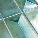Prism Jade Beveled Brick Cast Glass Mosaic Tile | Tile Club