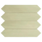 4 ceramic tiles in sage color