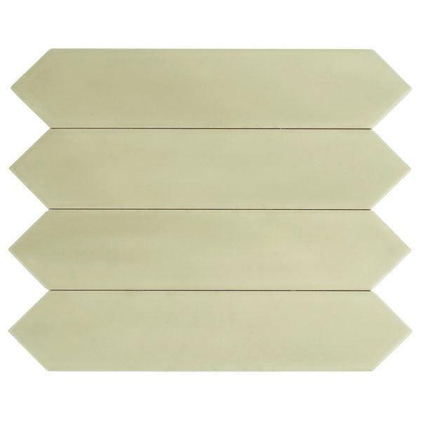 4 ceramic tiles in sage color