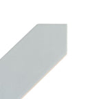 Light blue ceramic picket tile close-up