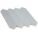 Several light blue ceramic tiles