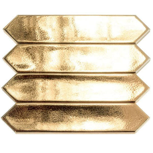 4 Gold ceramic tiles